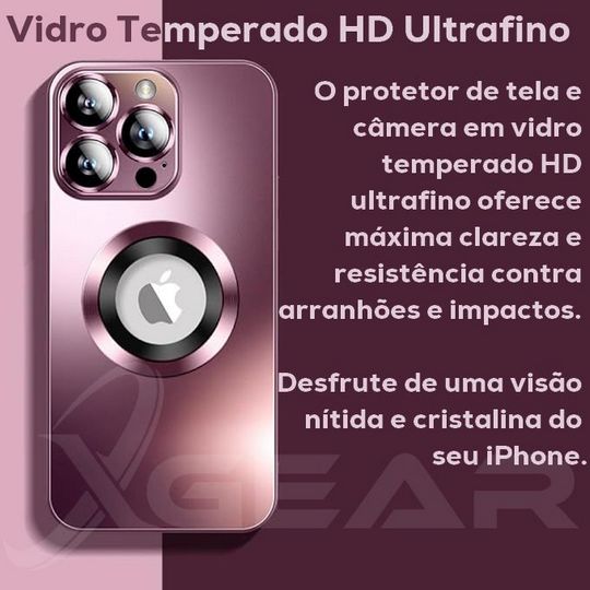 Capa Magsafe: Vidro Temperado para iPhone