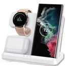 Estação de Carregamento Sem Fio 3 em 1 para Dispositivos Samsung