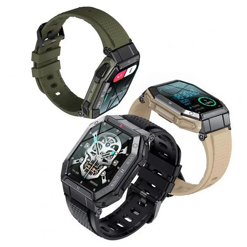 Smartwatch SX23 Design Militar de Alta Resistência