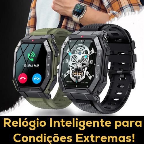 Smartwatch SX23 Design Militar de Alta Resistência