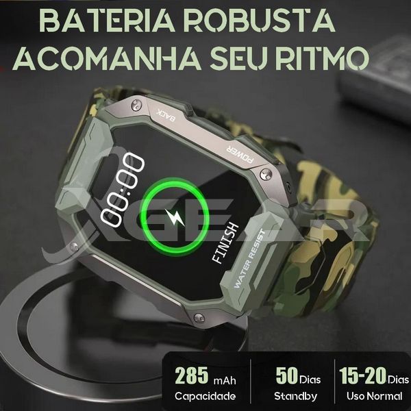 S20 Elite Plus -  Smartwatch Masculino Tático Esportivo 100% Original