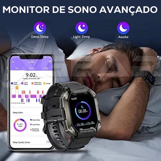 S20 Elite Plus -  Smartwatch Masculino Tático Esportivo 100% Original