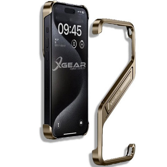 Capa Ultra Fina Z para iPhone - Proteção de Nível Militar, Moldura de Alumínio e Dissipação de Calor