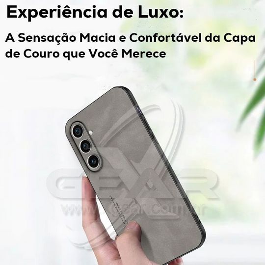 Case Elegance em Couro para Samsung Galaxy