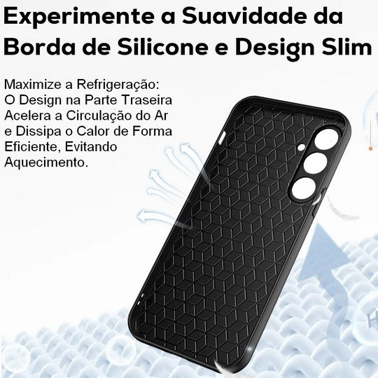 Case Elegance em Couro para Samsung Galaxy