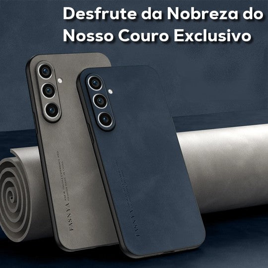 Case Elegance em Couro para Samsung Galaxy