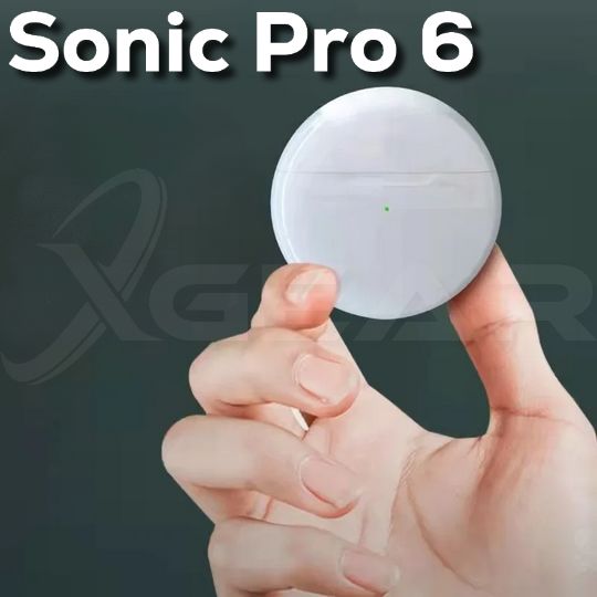 Sonic Pro 6 Fones de Ouvido Sem Fio TWS Bluetooth Mini Pods