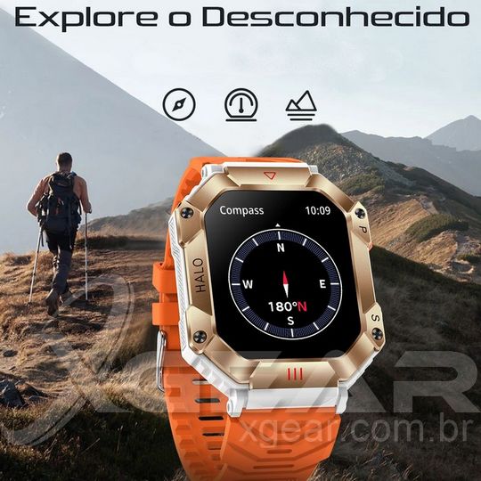 Novo SmartWatch Titan-X Esportivo Militar