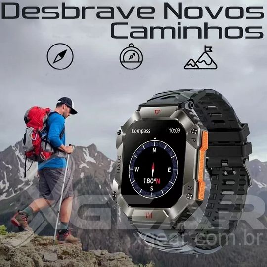 Novo SmartWatch Titan-X Esportivo Militar