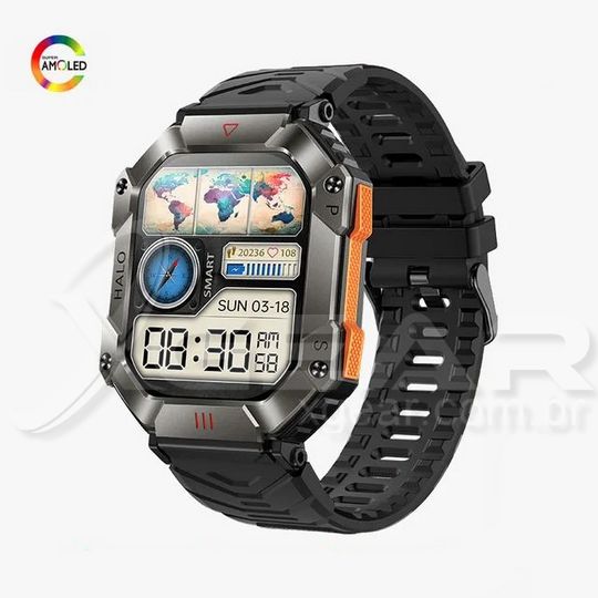 Novo SmartWatch Titan-X Esportivo Militar