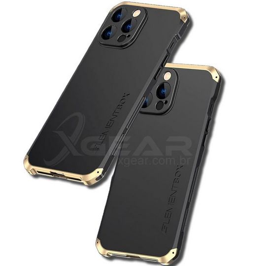 Capa para Celular MaxPro para iPhone com Reforço em Liga de Alumínio: Design Exclusivo e Durabilidade Premium