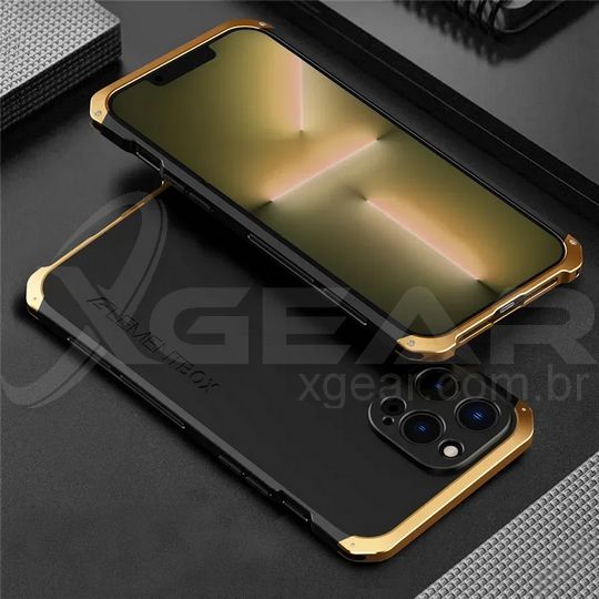 Case para Celular MaxPro para iPhone com Reforço em Liga de Alumínio: Design Exclusivo e Durabilidade Premium