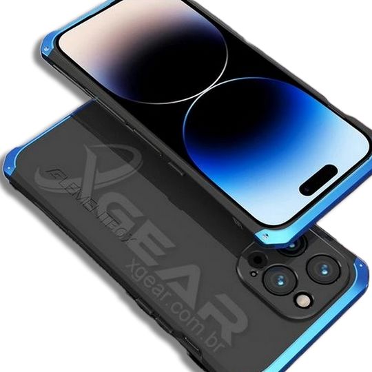 Capa para Celular MaxPro para iPhone com Reforço em Liga de Alumínio: Design Exclusivo e Durabilidade Premium