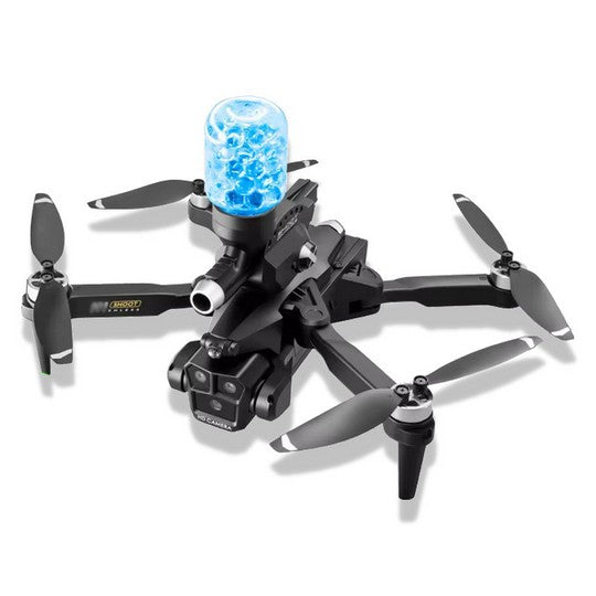 Mini Drone 8K com Lançador de Bomba D'água, Três Câmeras HD e Fotografia Aérea