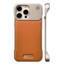 Capa Executiva de Couro Tecnológico para iPhone (13-17)