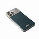 Capa Executiva de Couro Tecnológico para iPhone (13-17)