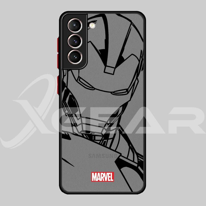 Capa Marvel Fosca Translúcida para Samsung