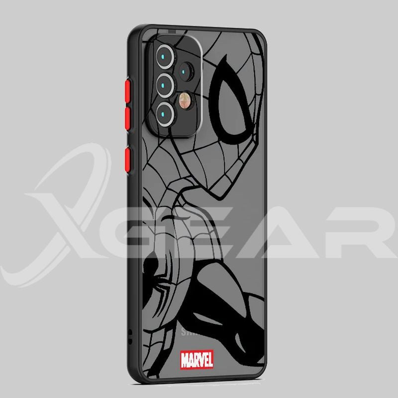 Capa Marvel Fosca Translúcida para Samsung